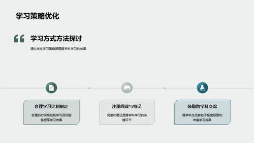 探索跨学科学习之路