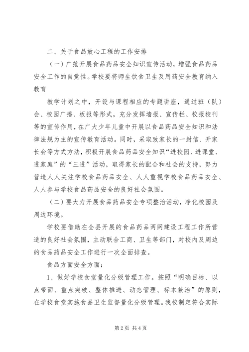 食品药品放心工程实施方案.docx