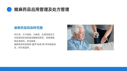 蓝色简约商务实拍风格药剂科培训PPT课件业务培训