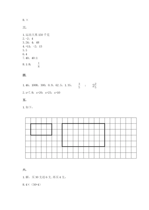 小学六年级升初中模拟试卷附参考答案（培优b卷）.docx