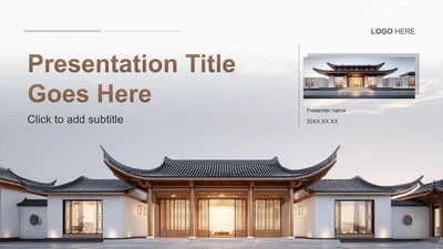 灰色中国风教育培训PPT主题