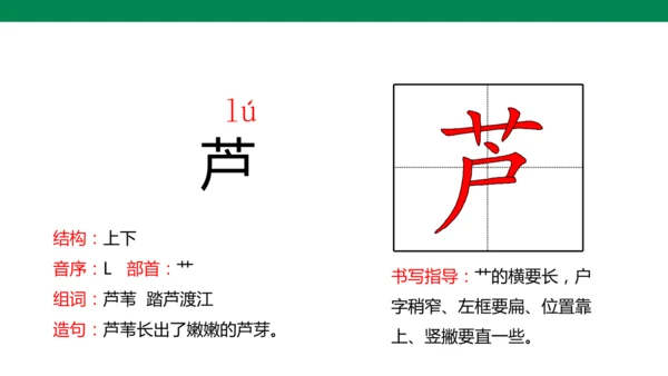 1 古诗三首 生字动画课件