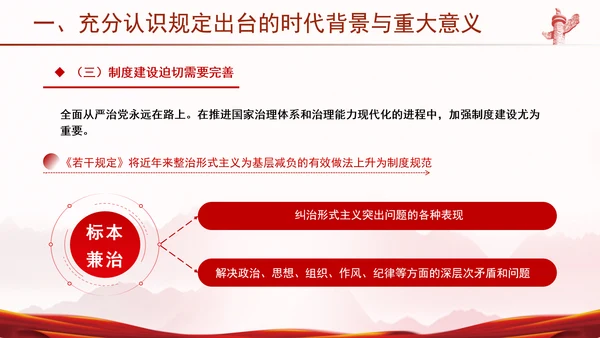 学习贯彻整治形式主义为基层减负若干规定学习PPT