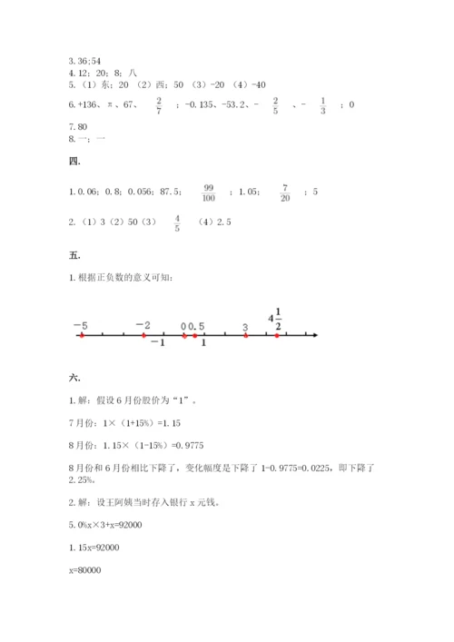 小学六年级升初中模拟试卷含完整答案【全优】.docx