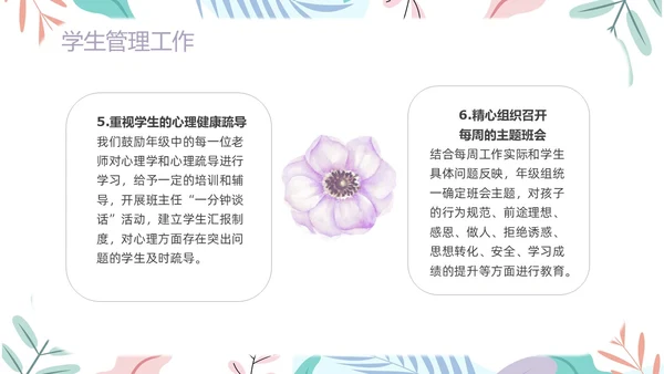 简约风下清新年级组长管理经验交流PPT课件教师培训