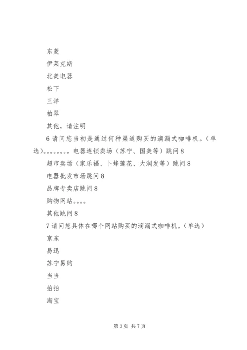 咖啡机购买行为调研报告 (2).docx