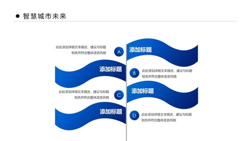 2018蓝色大气智慧城市互联网动态PPT模板