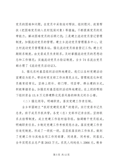 书记党建工作的述职报告.docx