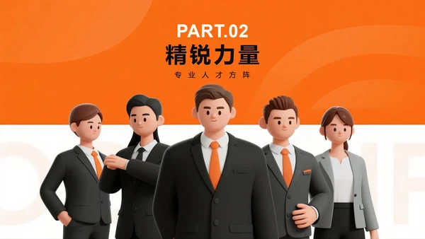 简约商务3D风企业介绍公司团队介绍PPT模板
