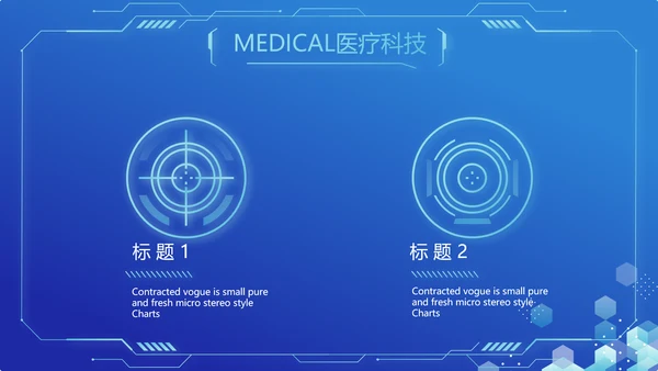 蓝色医疗科技信息化建设工作总结PPT