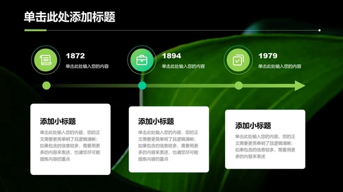 绿色简约植物风格营销策划演示PPT模板