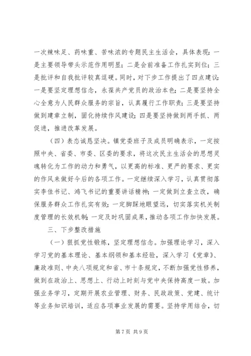 党的群众路线专题民主生活会工作报告.docx