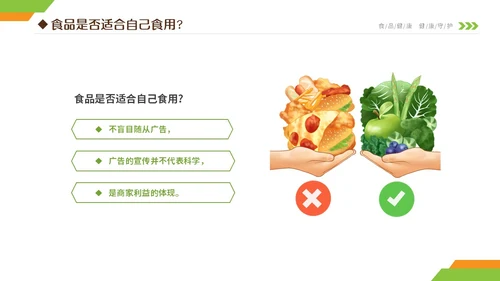 黄绿双色清新简约6月食品安全宣传周小学生食品安全主