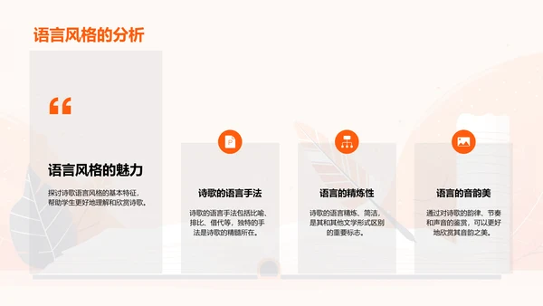 理解诗歌艺术PPT模板