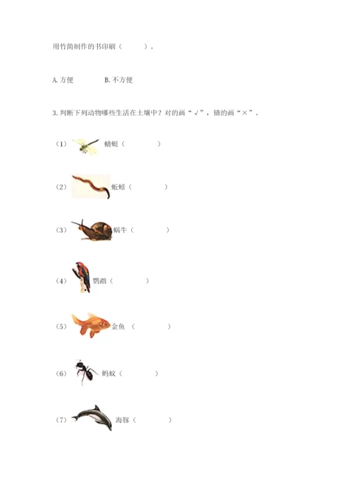教科版科学二年级上册《期末测试卷》【满分必刷】.docx