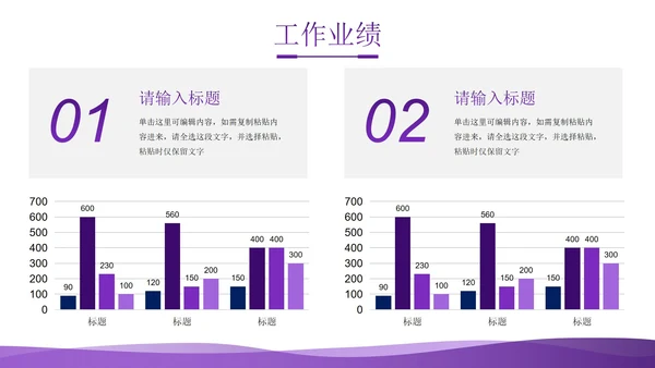 紫色渐变商务几何晋升述职报告PPT模板