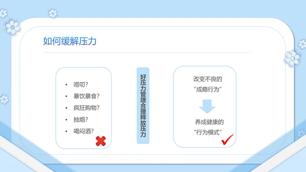 如何缓解压力心理学PPT模板PPT