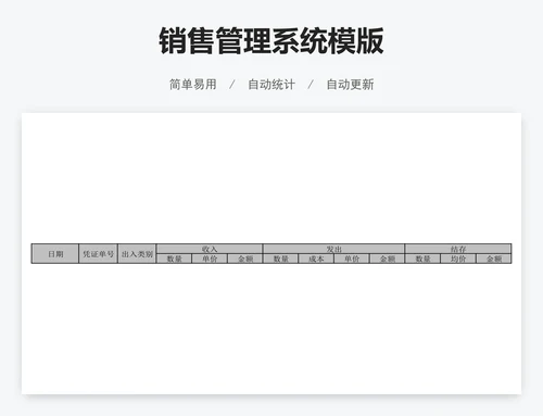 销售管理系统模版