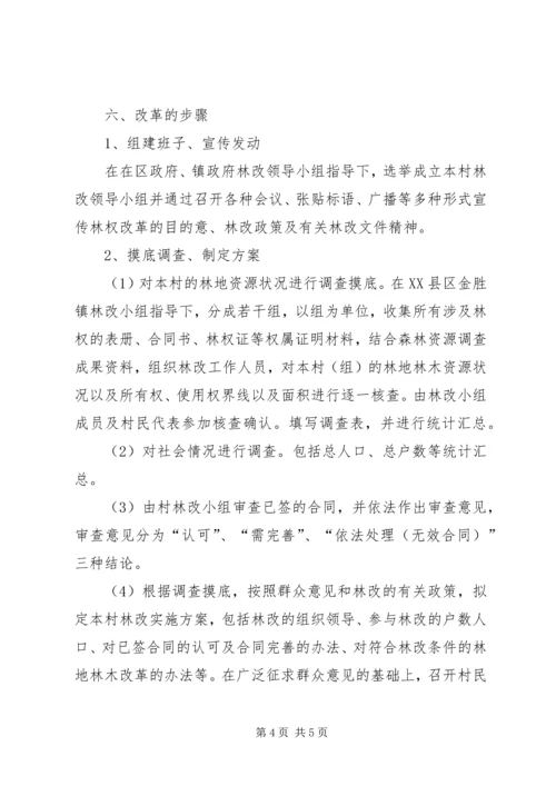 集体林权制度改革实施方案.docx