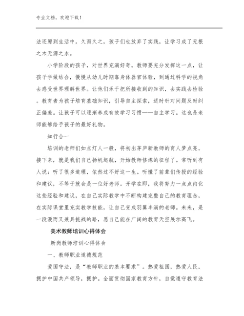 2023美术教师培训心得体会优选范文11篇.docx