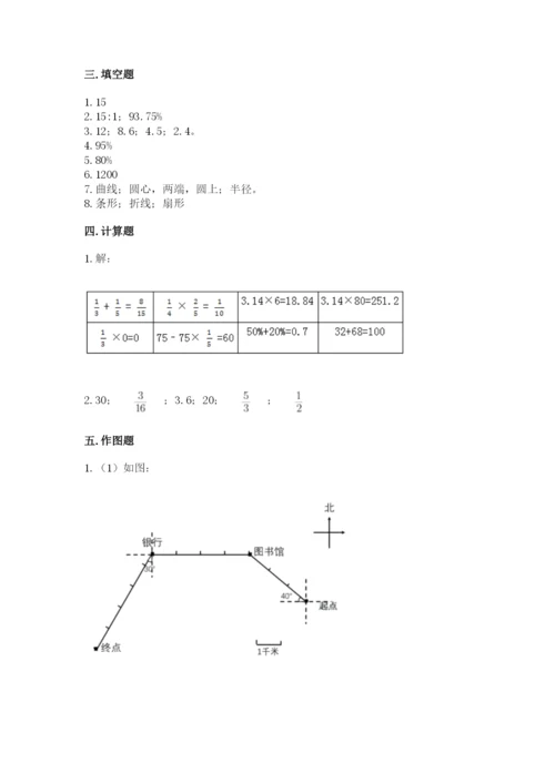 小学六年级数学上册期末考试卷及参考答案【综合题】.docx