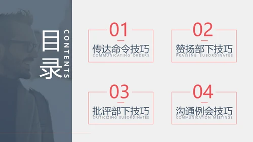 与下属沟通职场沟通通用PPT模板