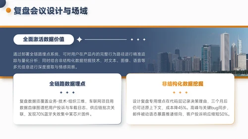 灰橙色简约风项目总结内部复盘会PPT模板