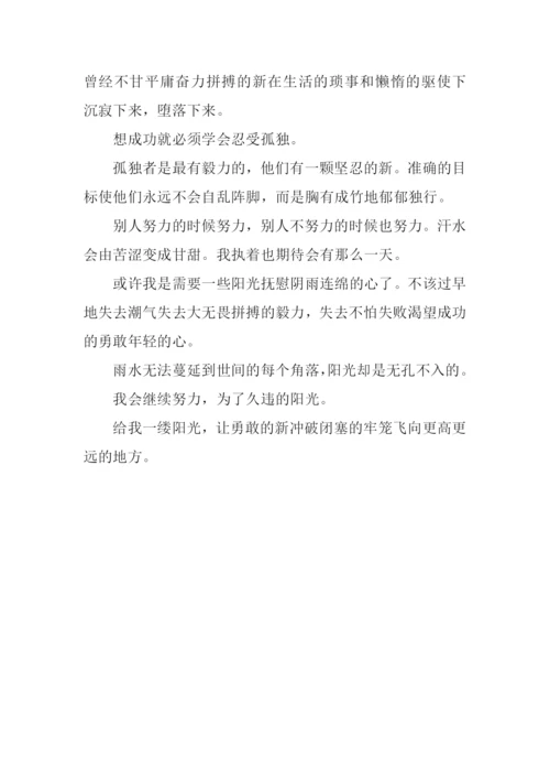 给我一缕阳光作文600字.docx