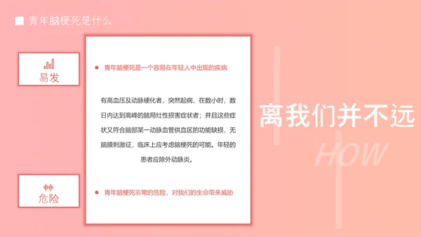 青年脑梗死医疗医学知识普及宣传PPT模板