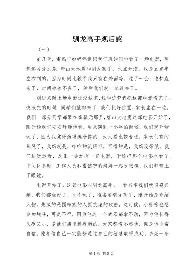 驯龙高手观后感 (2).docx