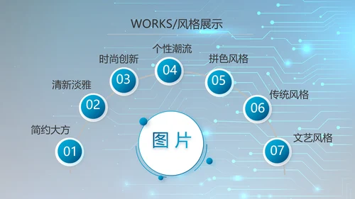 蓝色科技感电子产品介绍年年终总结PPT动态模板
