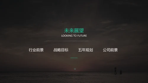 黑色高端大气企业介绍通用PPT模板
