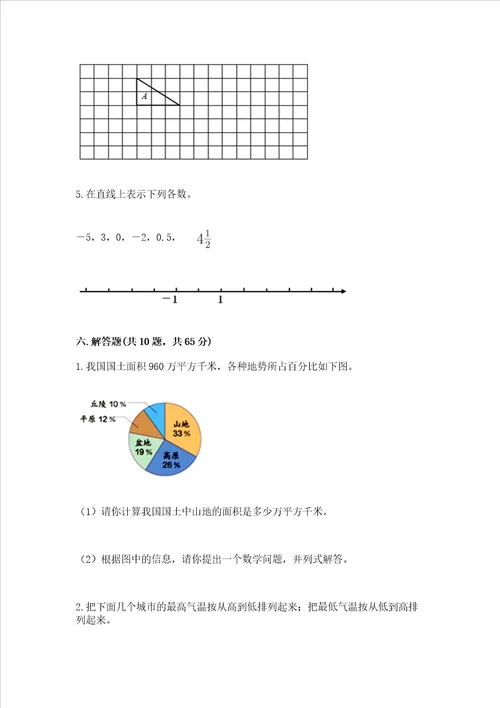 六年级小学数学毕业考试易错题目集锦附答案