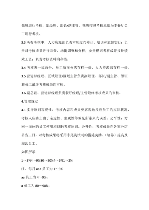 餐饮企业绩效考核方案.docx