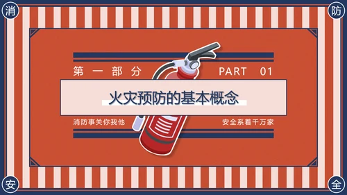 消防安全主题班会灭火器PPT模版