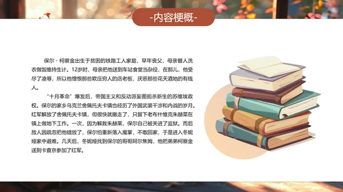 钢铁是怎样炼成的PPT模板
