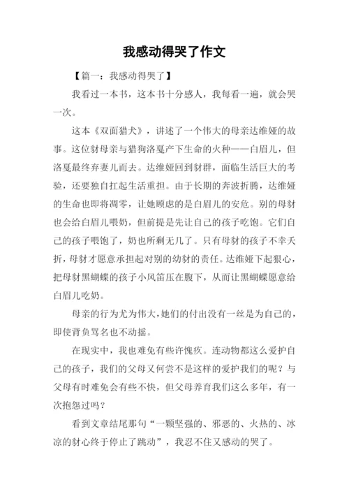 我感动得哭了作文.docx