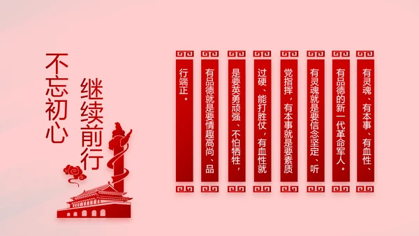 红色大气党建党支部年终述职报告PPT