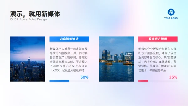 3D元素移动互联网弥散风工作总结汇报通用PPT