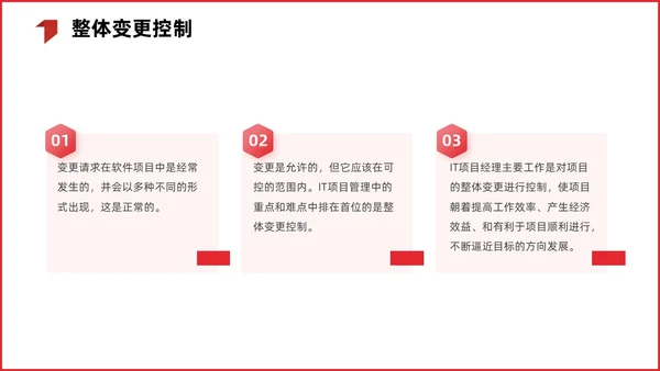 红色简约商务项目整体管理课程PPT项目管理