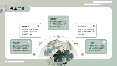 绿色中国风小满节气介绍通用模板
