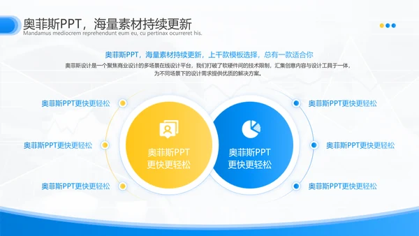 简约风蓝白复盘咨询报告通用