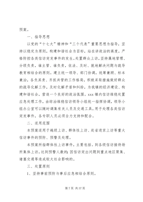 社区综治、维稳、信访工作应急处置预案[推荐].docx