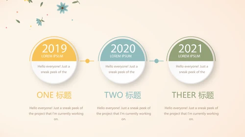 小碎花母婴童装年年终总结动态PPT