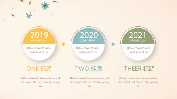 小碎花母婴童装年年终总结动态PPT