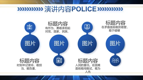 科技强警公安警察工作总结动态PPT