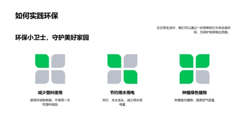 环保实践报告PPT模板