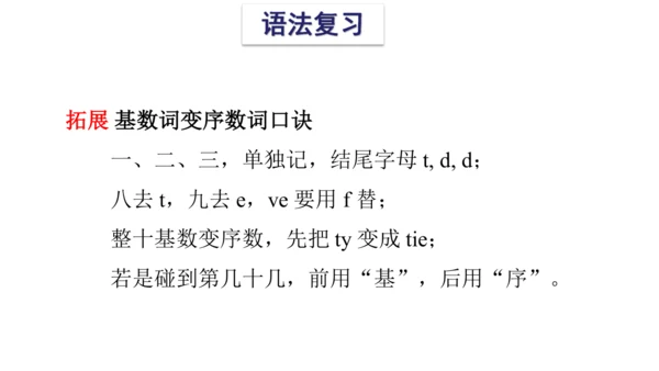 Unit 8 Birthdays 复习课件(共54张PPT) -2023-2024学年五年级英语下学