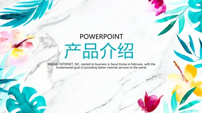 公司产品介绍宣传通用PPT动态模板
