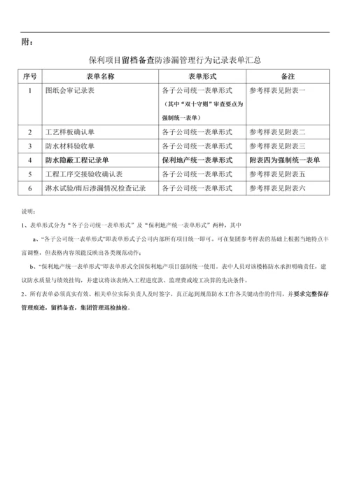 知名地产公司工程防渗漏管控要求.docx